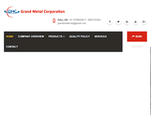 Tablet Screenshot of grandmetalcorporation.com